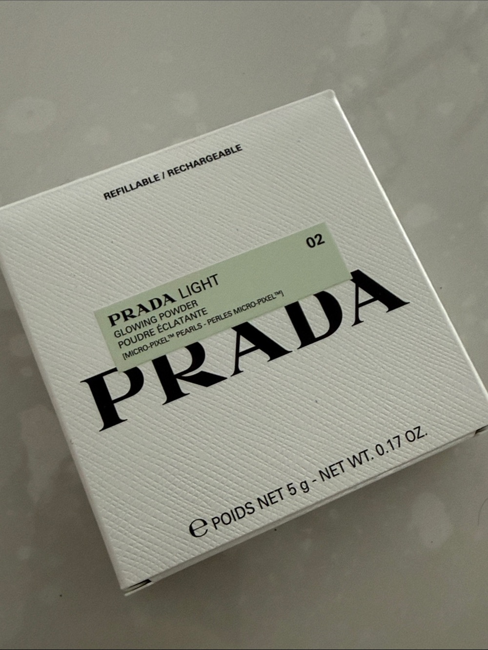 New Prada Pink Light Glowing Highlighter Powder - 02 Pink - Picture 3 of 5